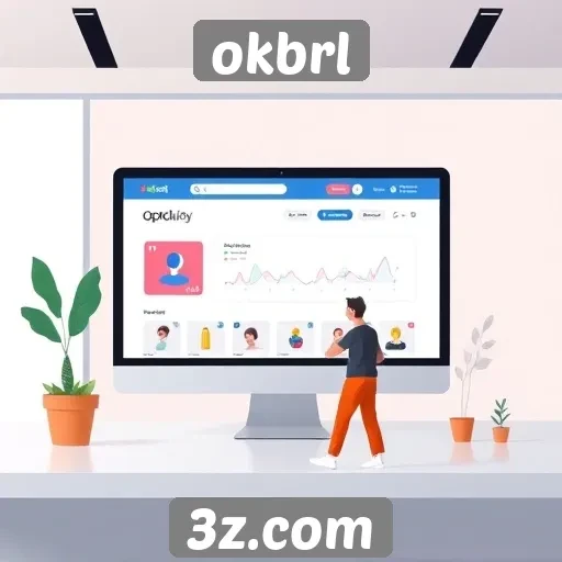 experiência do usuário no site okbrl